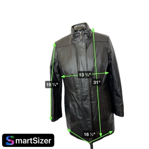 Croft & Barrow Leather Jacket Black Women Medium Zip-in Quilted Lining - Picture 11 of 11